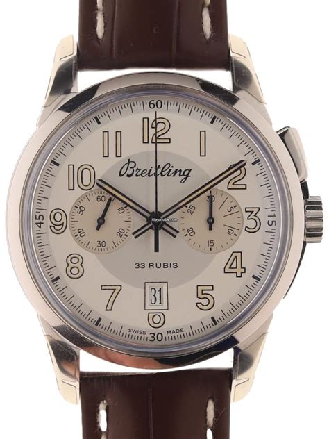 breitling 33 rubis price|Breitling Gents manual wind Wristwatch Chronograph .